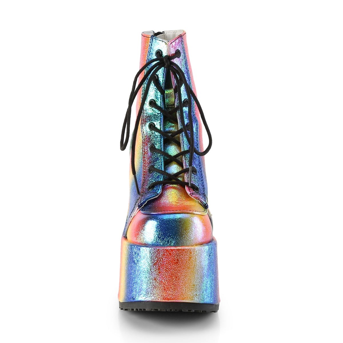 Demonia Camel-203 Rainbow Iridescent Vegan Bőr Női Bokacsizma Színes | RSZC-Ⅺ