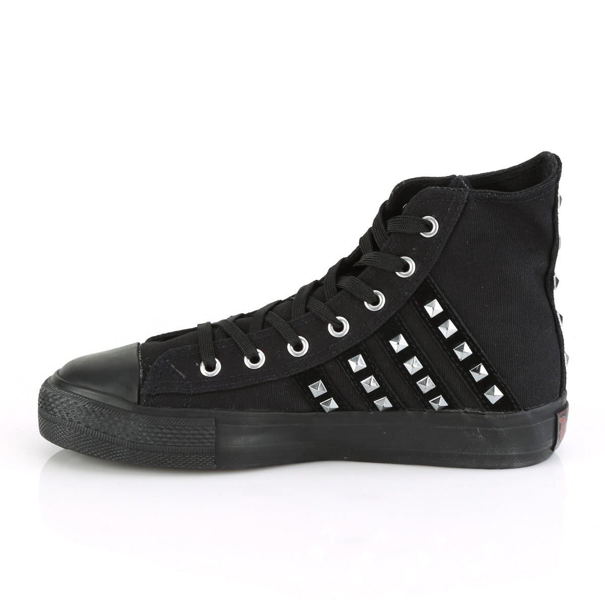 Demonia Deviant-103 Vászon-Velúr Férfi Sneakers Fekete | DFAB-Ⅰ