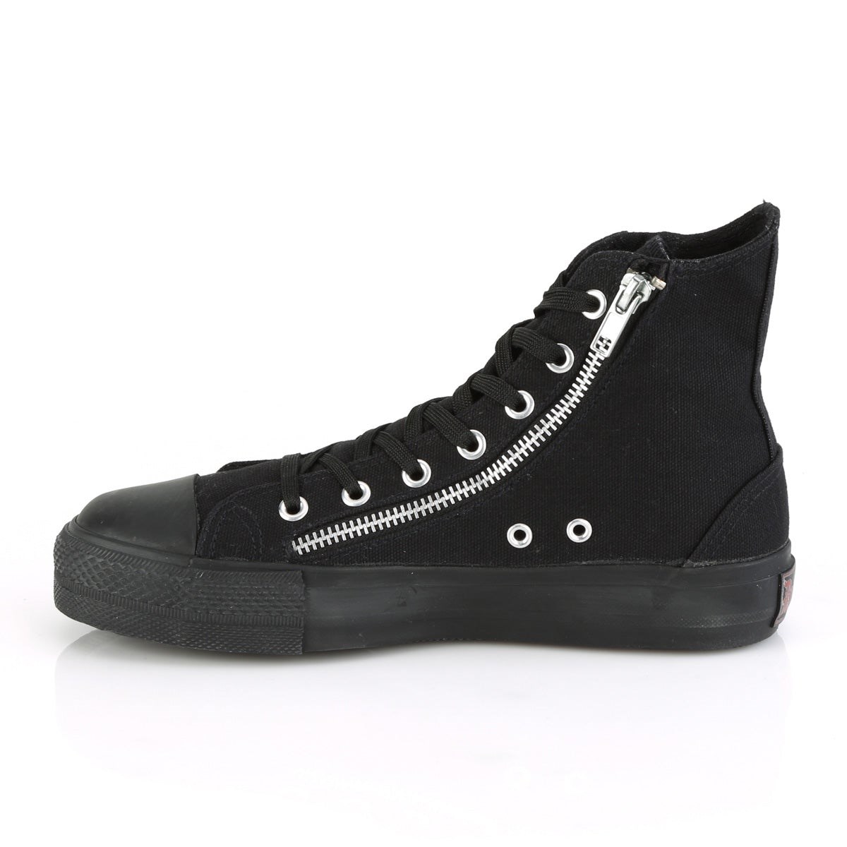 Demonia Deviant-106 Vászon Férfi Sneakers Fekete | XYKF-Ⅱ