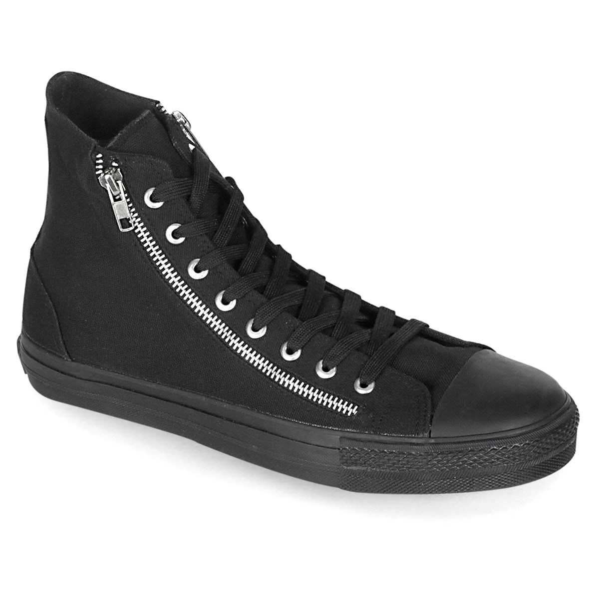 Demonia Deviant-106 Vászon Férfi Sneakers Fekete | XYKF-Ⅱ