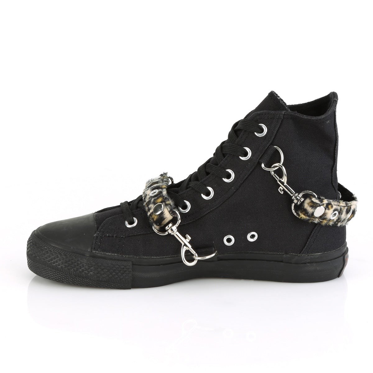 Demonia Deviant-107 Vászon Férfi Sneakers Fekete | MBJC-Ⅲ