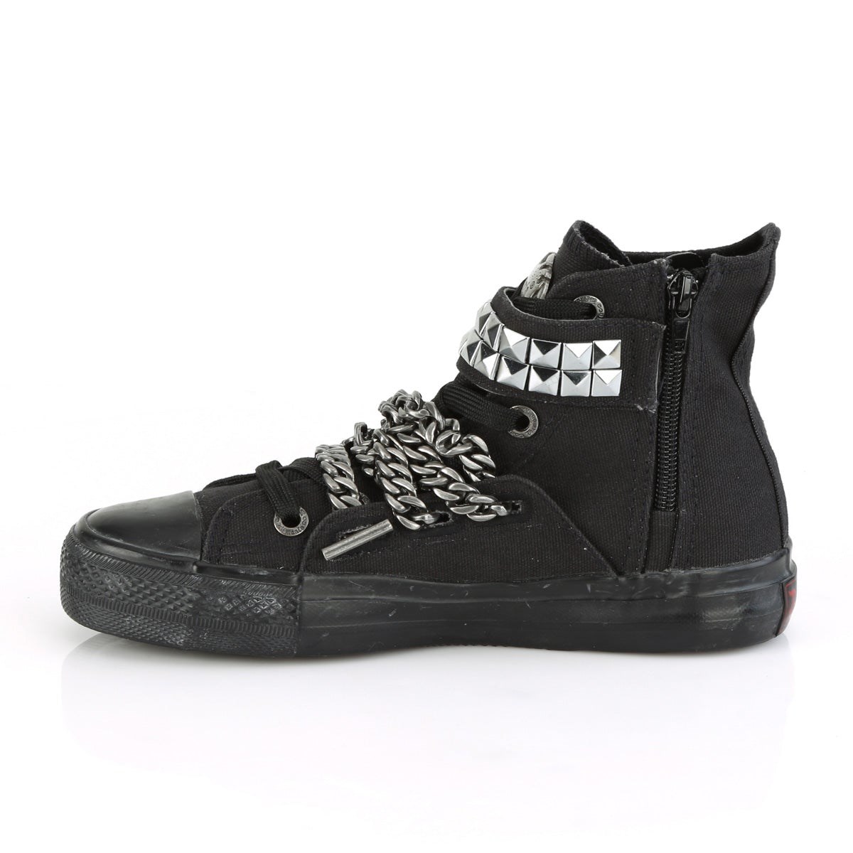 Demonia Deviant-110 Vászon Férfi Sneakers Fekete | XSIB-Ⅴ