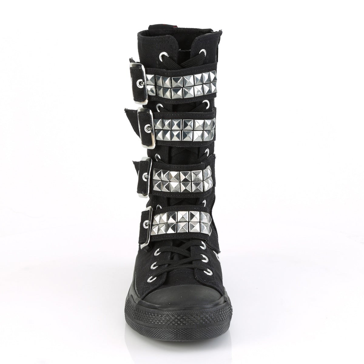 Demonia Deviant-203 Vászon Férfi Sneakers Fekete | ZQCU-Ⅷ