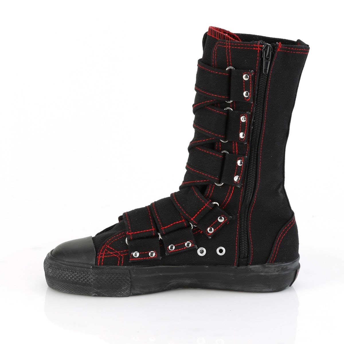 Demonia Deviant-207 Vászon Férfi Sneakers Fekete | GUWR-Ⅹ