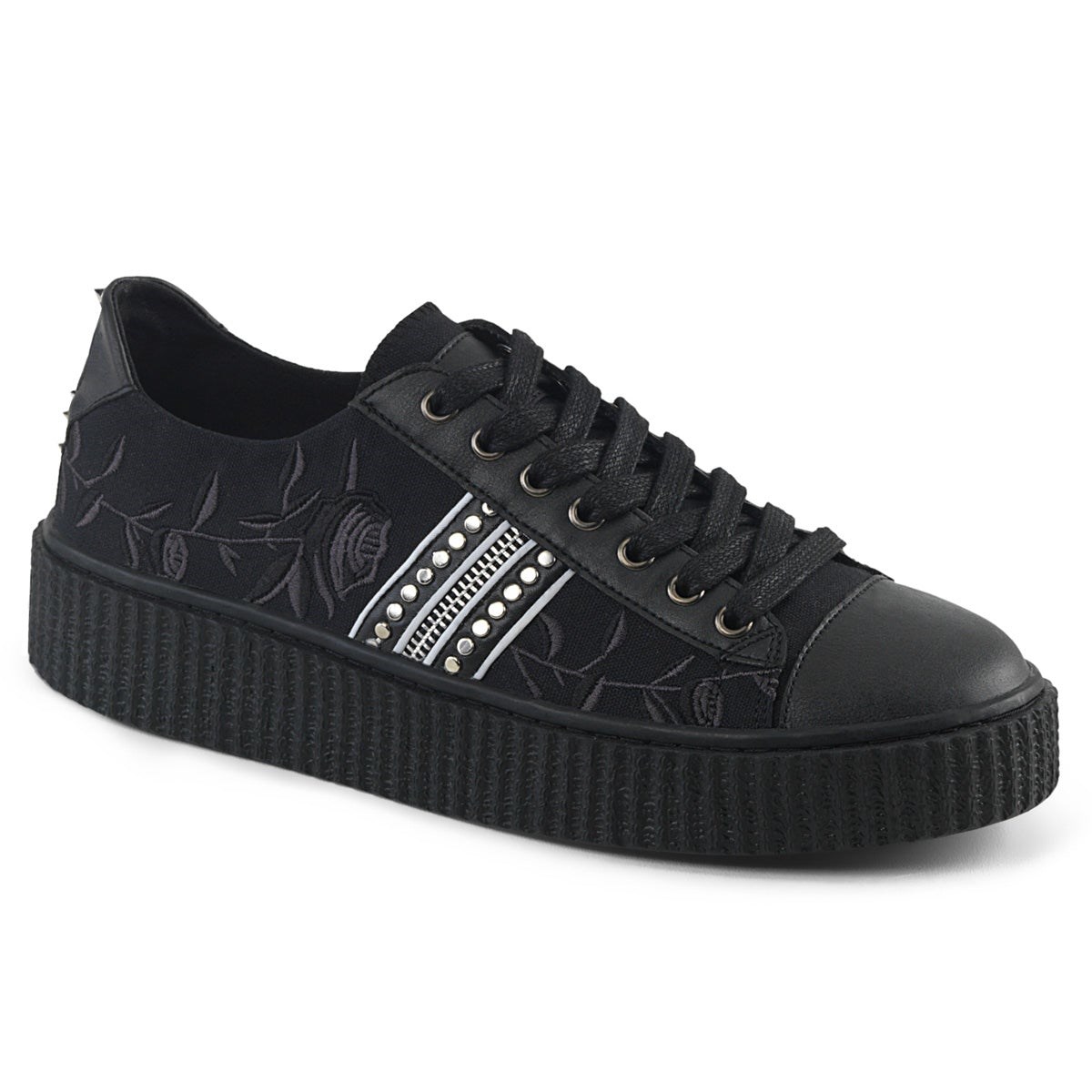 Demonia Sneeker-106 Vászon Férfi Sneakers Fekete | TMAZ-Ⅱ